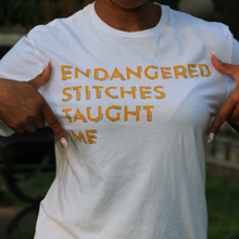Load image into Gallery viewer, Endangered Stitches Taught Me Unisex T-Shirt