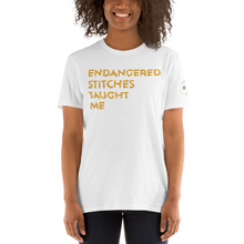 Load image into Gallery viewer, Endangered Stitches Taught Me Unisex T-Shirt