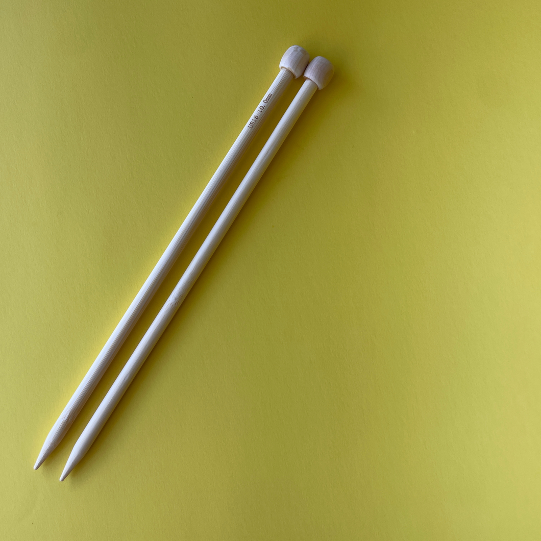 13 Inch (33 cm) - Bamboo Knitting Needles - Natural